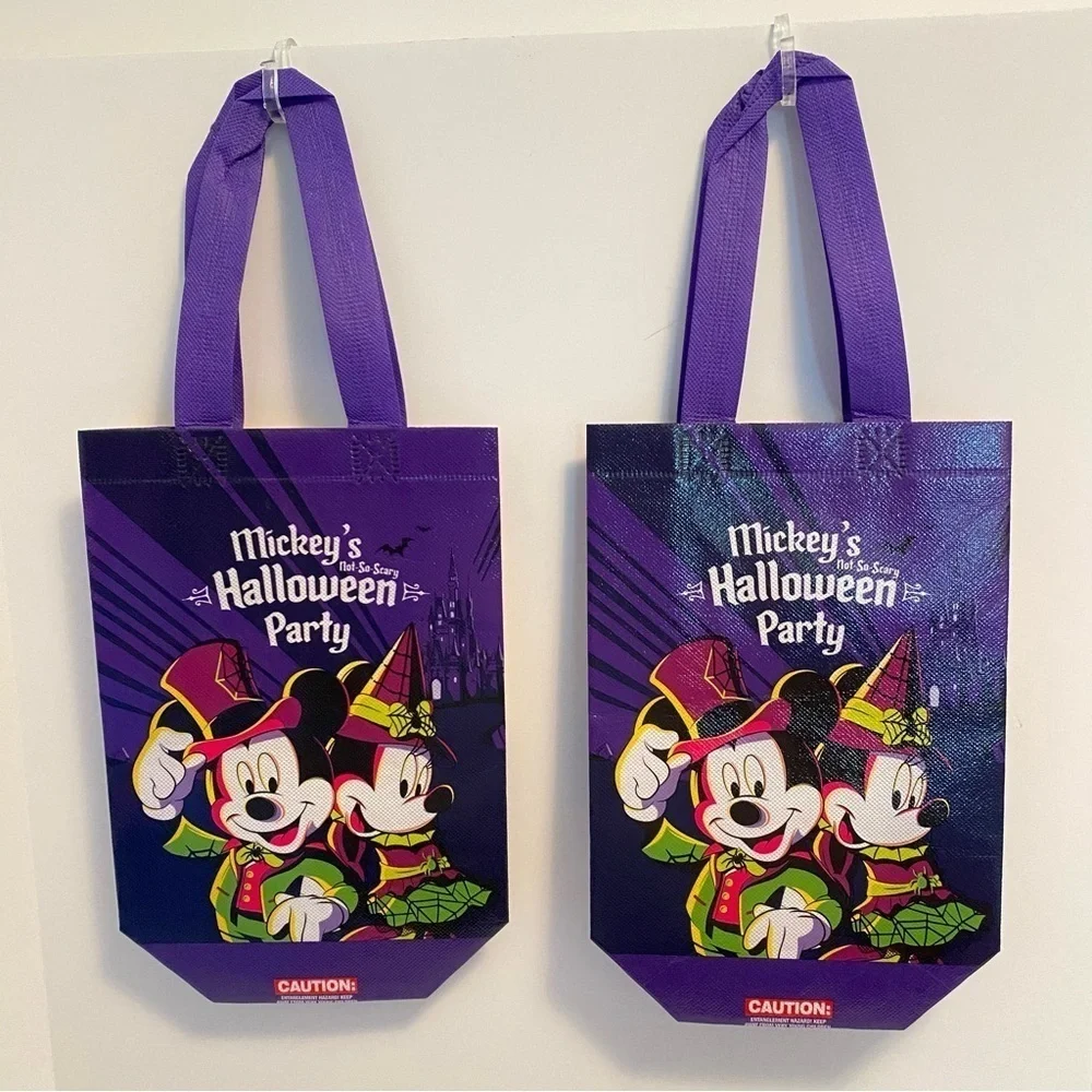 Walt Disney World Mickey's Halloween Party Small Trick Or Treat Bags Set of 2